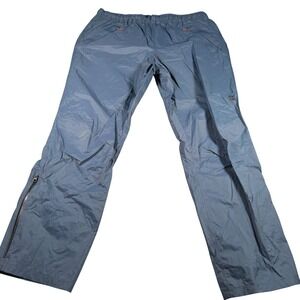 Alaskan Hardgear Duluth Trading Co Rain Pants Women XL X 34 Blue Nylon 3237-31